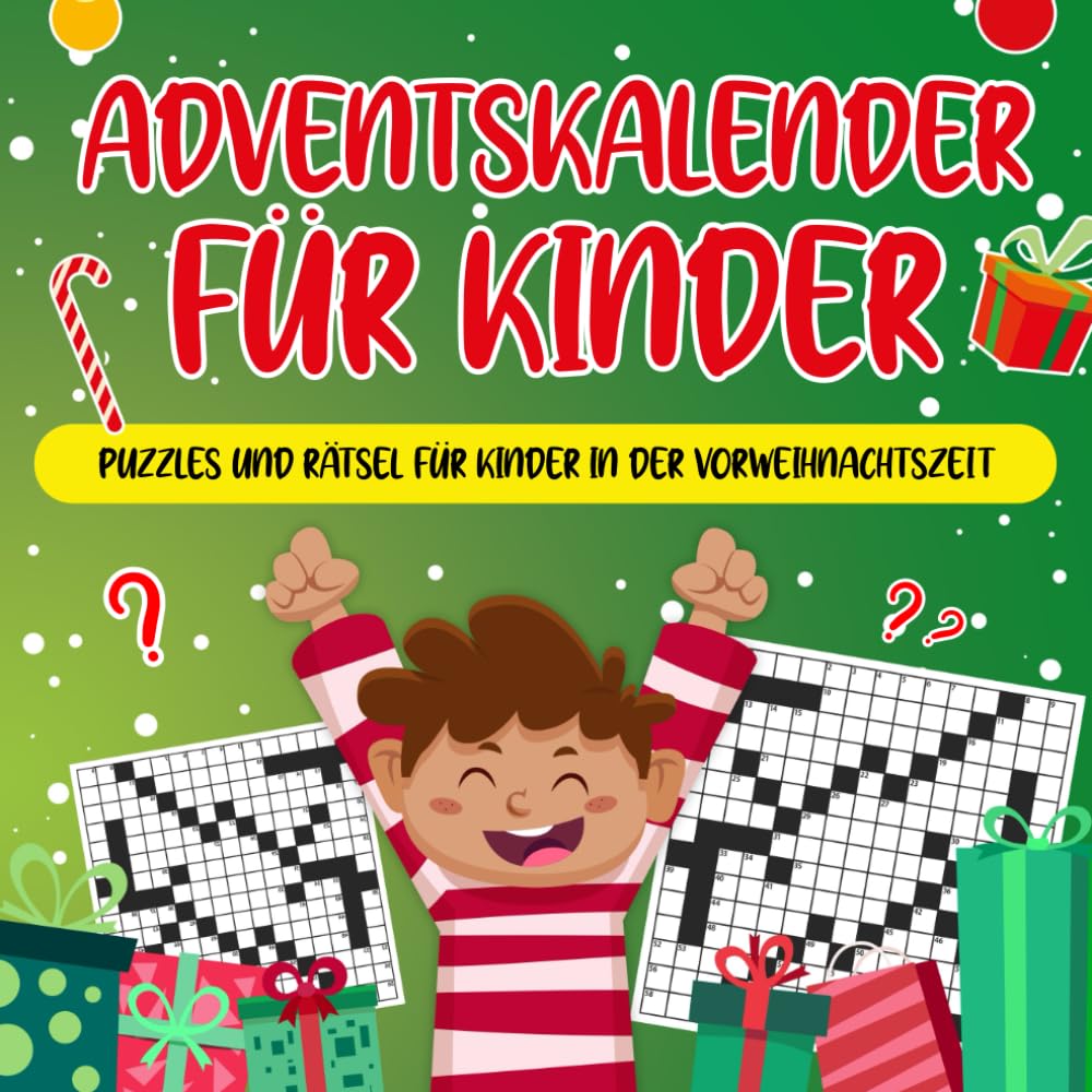 Independently published Adventskalender für Kinder: Puzzles und Rätsel für Kinder in der Vorweihnachtszeit | Kinderbücher von 4-10 Jahren