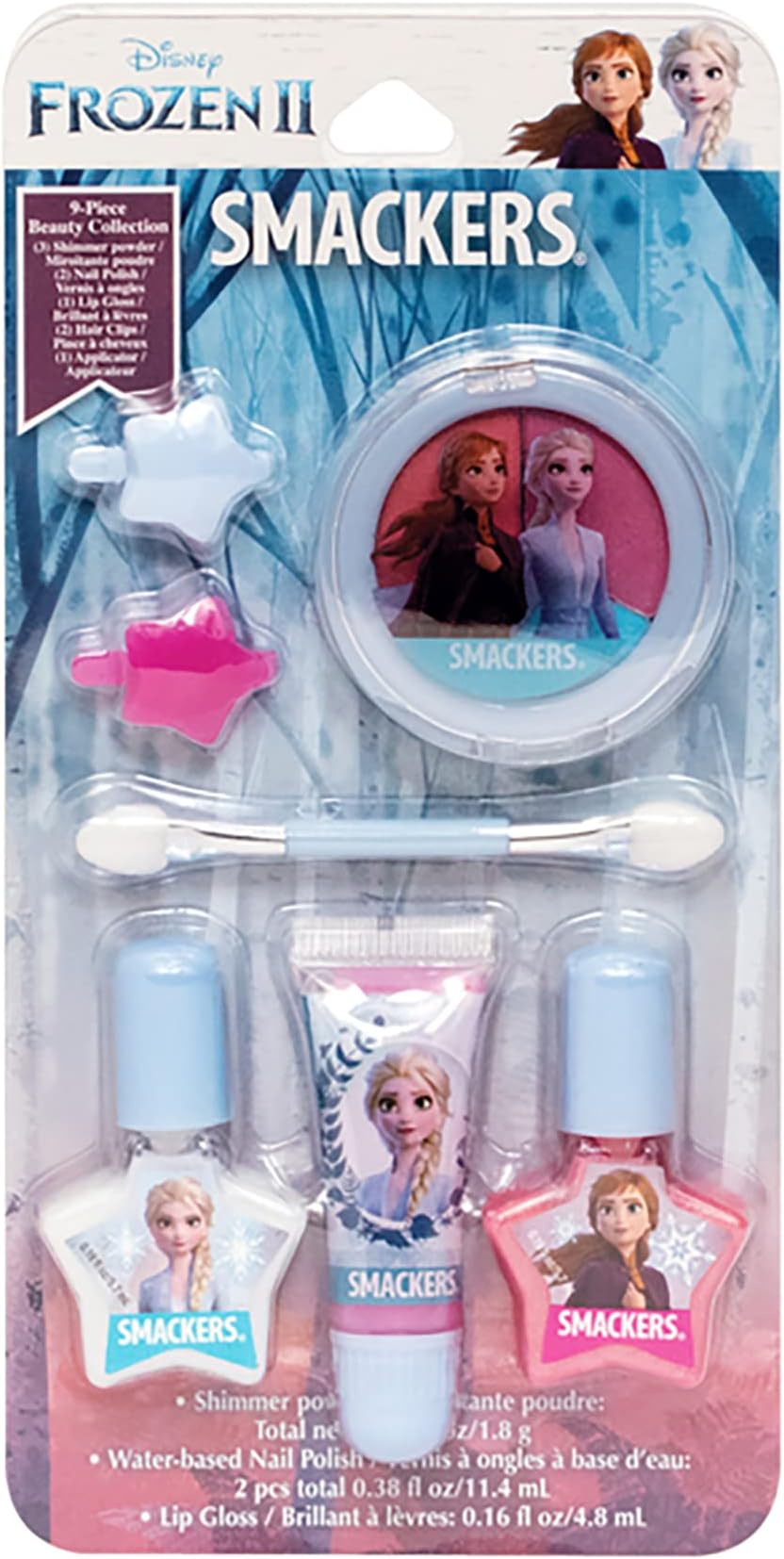 Lip Smacker Disney Frozen 2 Makeup Set, Kids Color Collection, 3 Moisturizing, Smoothing Soft Shine, Hydrating & Protecting Fun Flavors, Cruelty-Free & Vegan