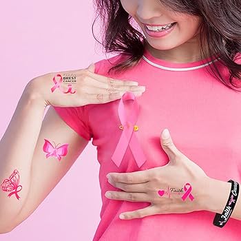 Kit Sensibilisation Cancer Du Sein Octobre Rose - 15 Bracelets Silicone + 15 Broches Ruban + 6 Tatouages Temporaires - Pour événements, Collectes