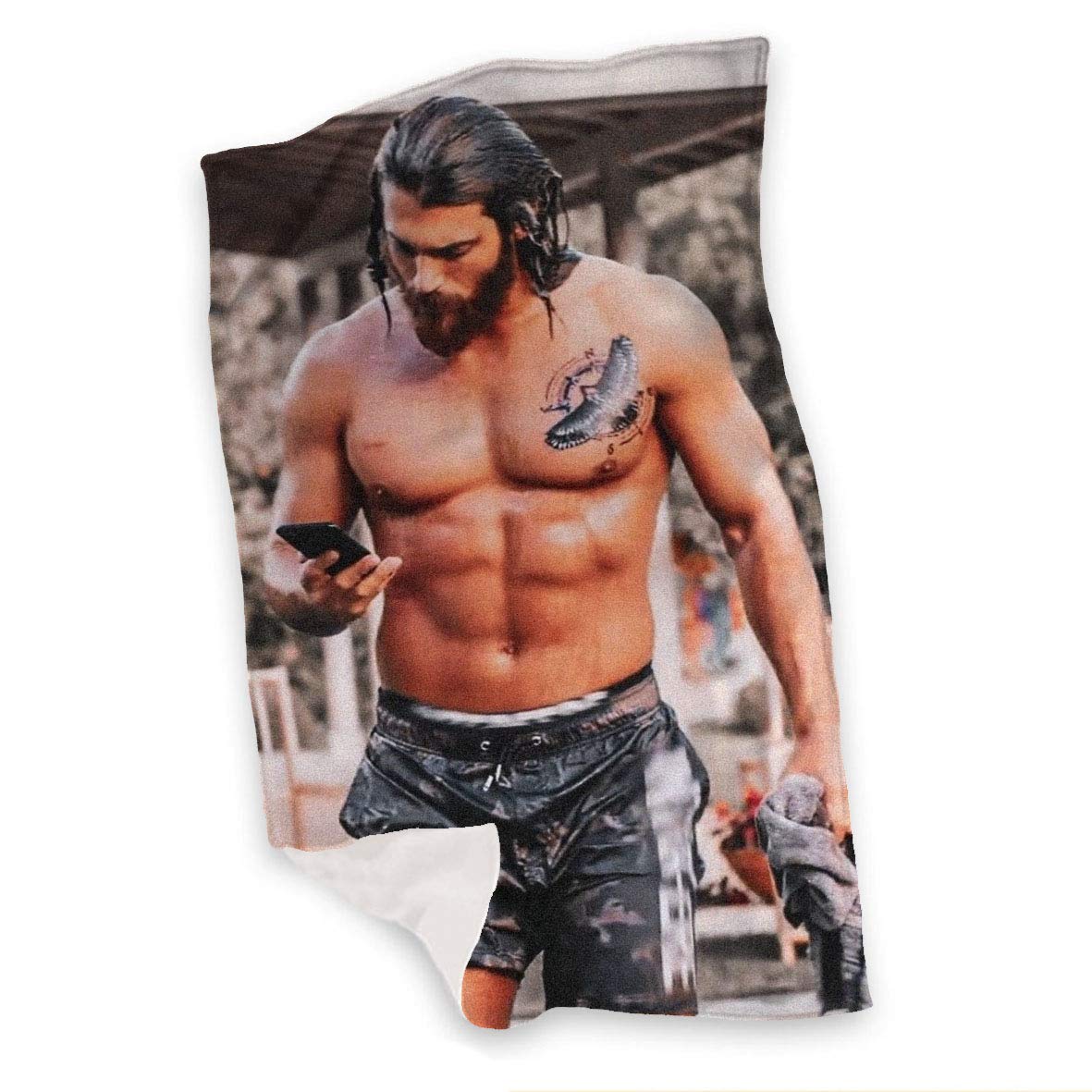 Can Yaman Plaid Coperta in Pile 15 Varie Misure Personaggi Collezione Idea Regalo Coperta Invernale Decorazioni casa Divano Letto Daydreamer Le Ali del Sogno Bitter Sweet (100_x_150_cm)