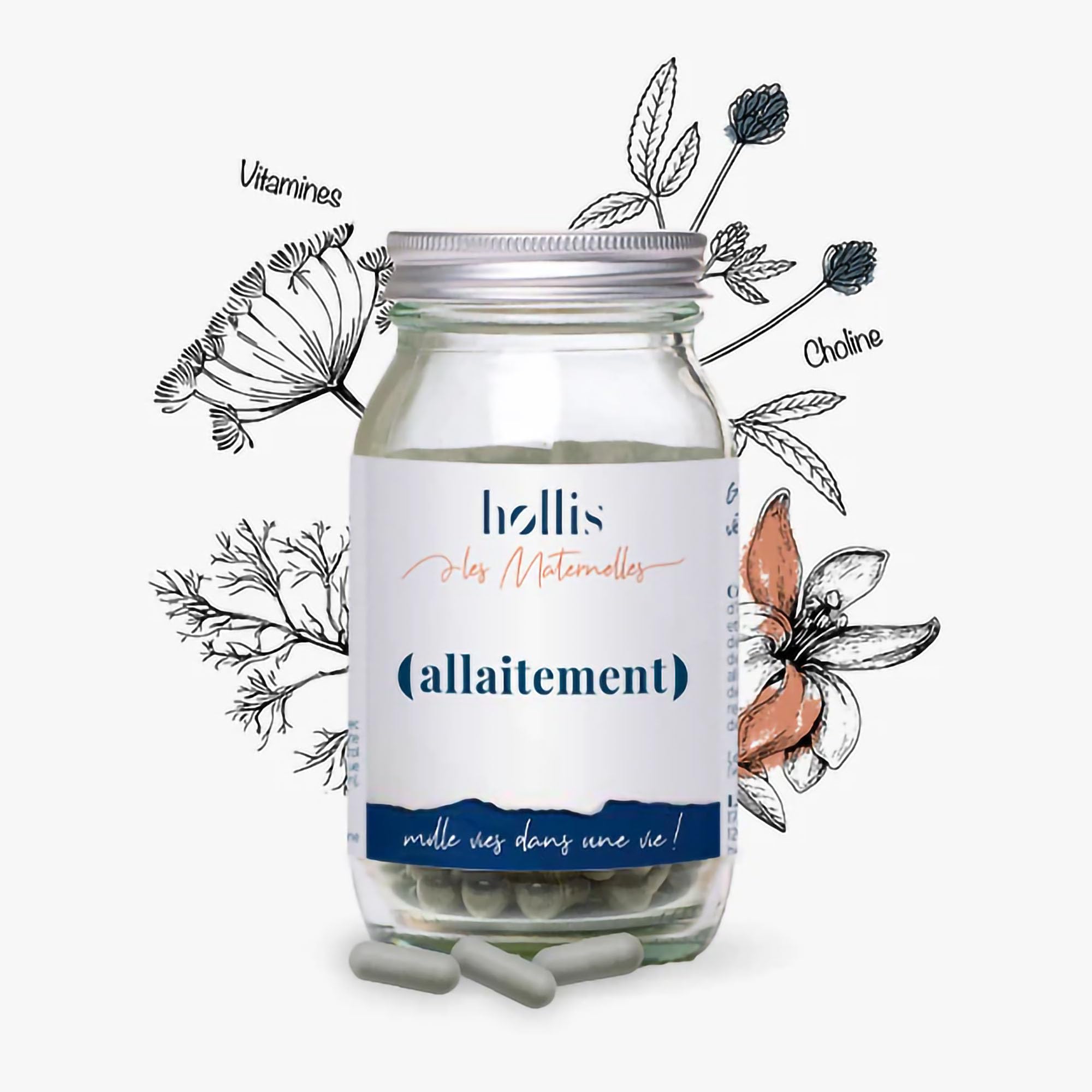 Hollis | Complément alimentaire Allaitement | 90 gélules | Accompagner et soutenir votre allaitement