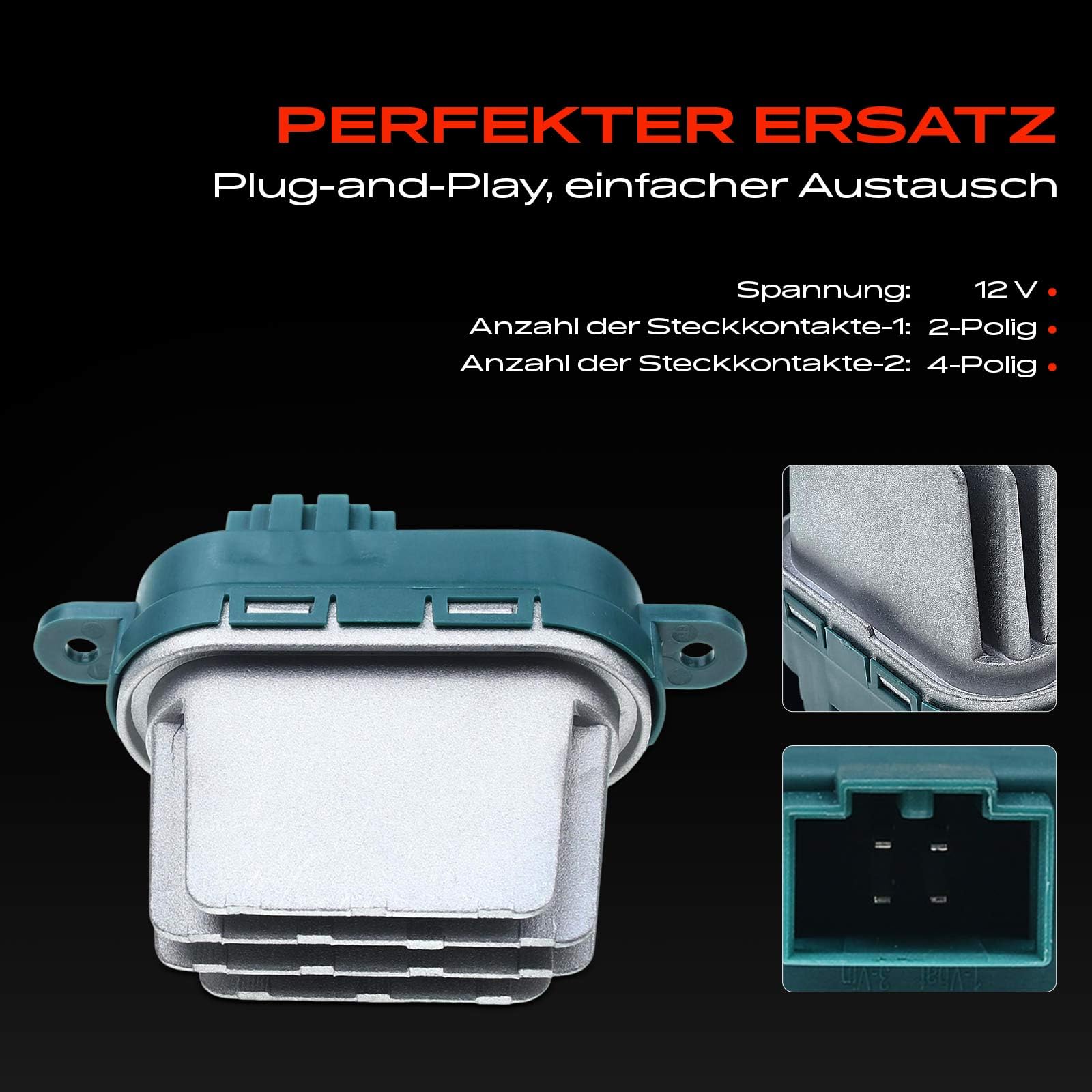 Frankberg Gebläseregler für S-h-a-r-a-n T-o-u-a-r-e-g Transporter V Q7 C-a-y-e-n-n-e A-l-h-a-m-b-r-a A-m-a-r-o-k M-u-l-t-i-v-a-n V 2002-2021 7L0907521