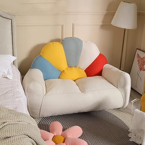 Miniatura 5 de HWOEK Funda para sofá perezoso, puf con reposapiés, asiento de tumbona, funda de puf suave (sin relleno), almacenamiento de animales de peluche o