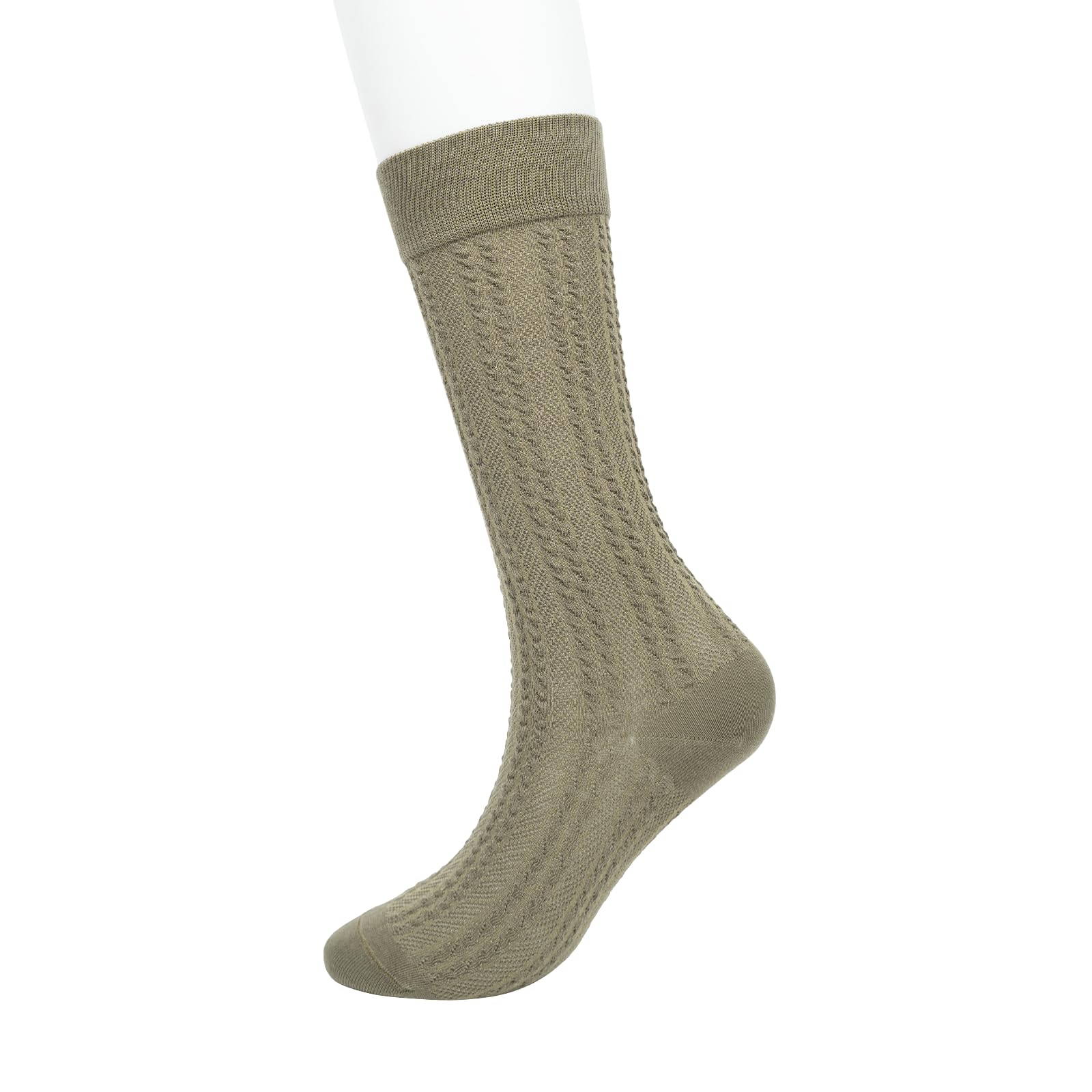 theater Women Winterloom Olive Cotton Spandex Knit Socks | Soft Stretchable Comfortable Ankle Socks with Elasticated Band for Long Wear One Size-picture-14
