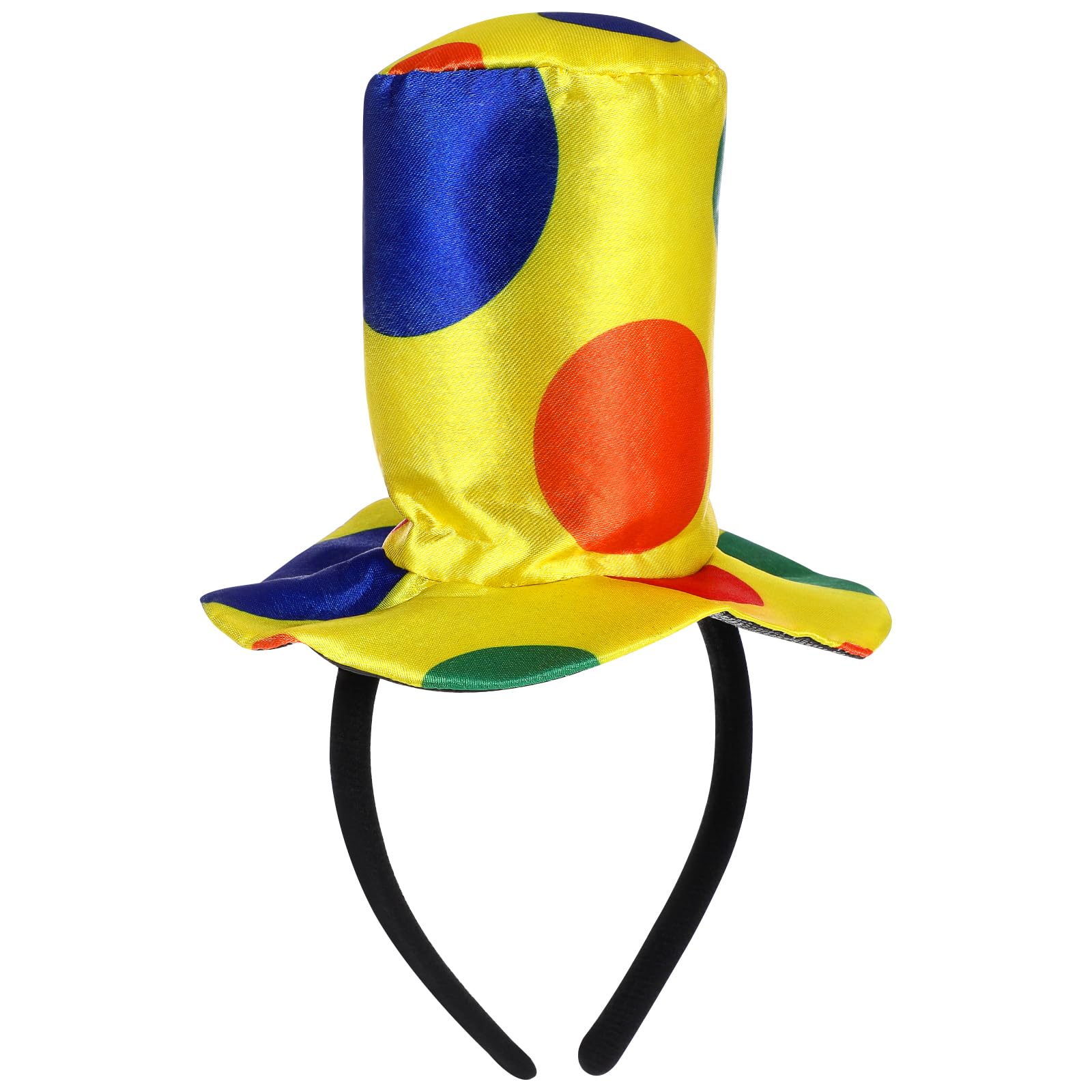 STOBOK Clown Headband Top Hat Funny Cap Circus Hat Halloween Props Clown Accessories