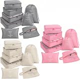 Amazon product image of 24 Pcs Packing Cubes for Travel, Large Packing Cube Set with Mesh Bags for Suitcases, Luggage Organizer Foldable Storage for Vacation Cruise (Multicolor)
