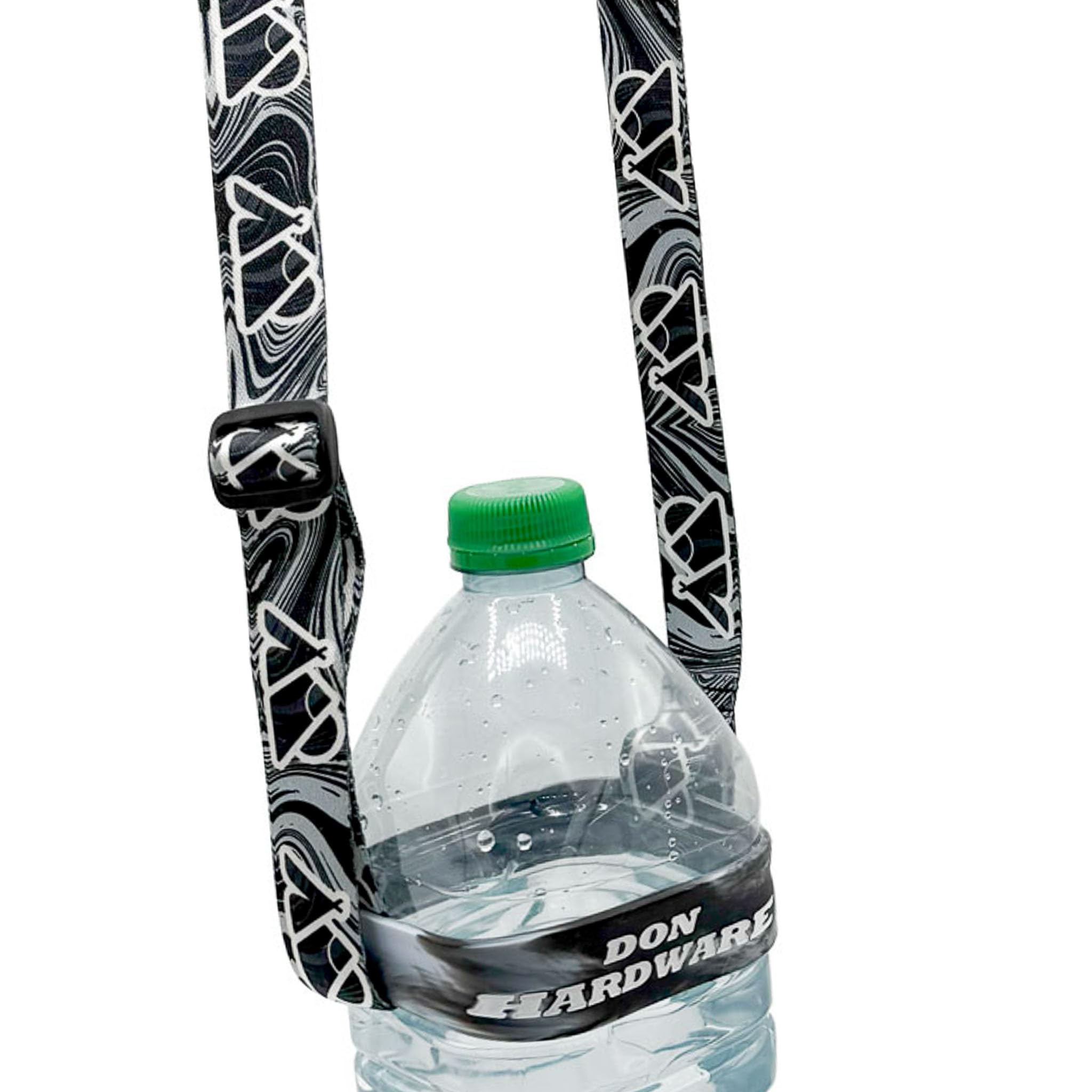 DON HARDWARE Water Bottle Holder with Strap – Hands-Free Bottle Carrier & Festival Cup Holder Lanyard, Beer Holster & Pint Glass Sling, Crossbody Drink Strap for Walking & Hiking