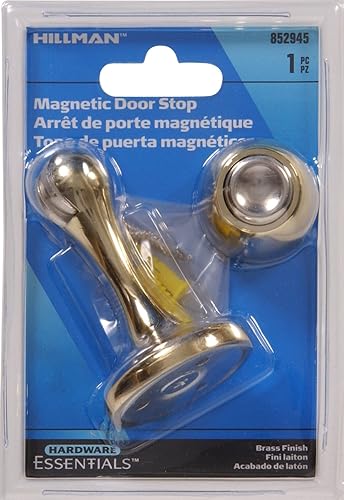 Miniatura 2 de Hardware Essentials by Hillman 852945 Tope magnético para puerta chapado en latón