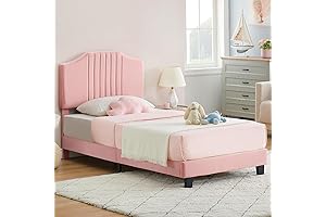 Plush Pink Twin Bed Frame: Elevate Your Slumber