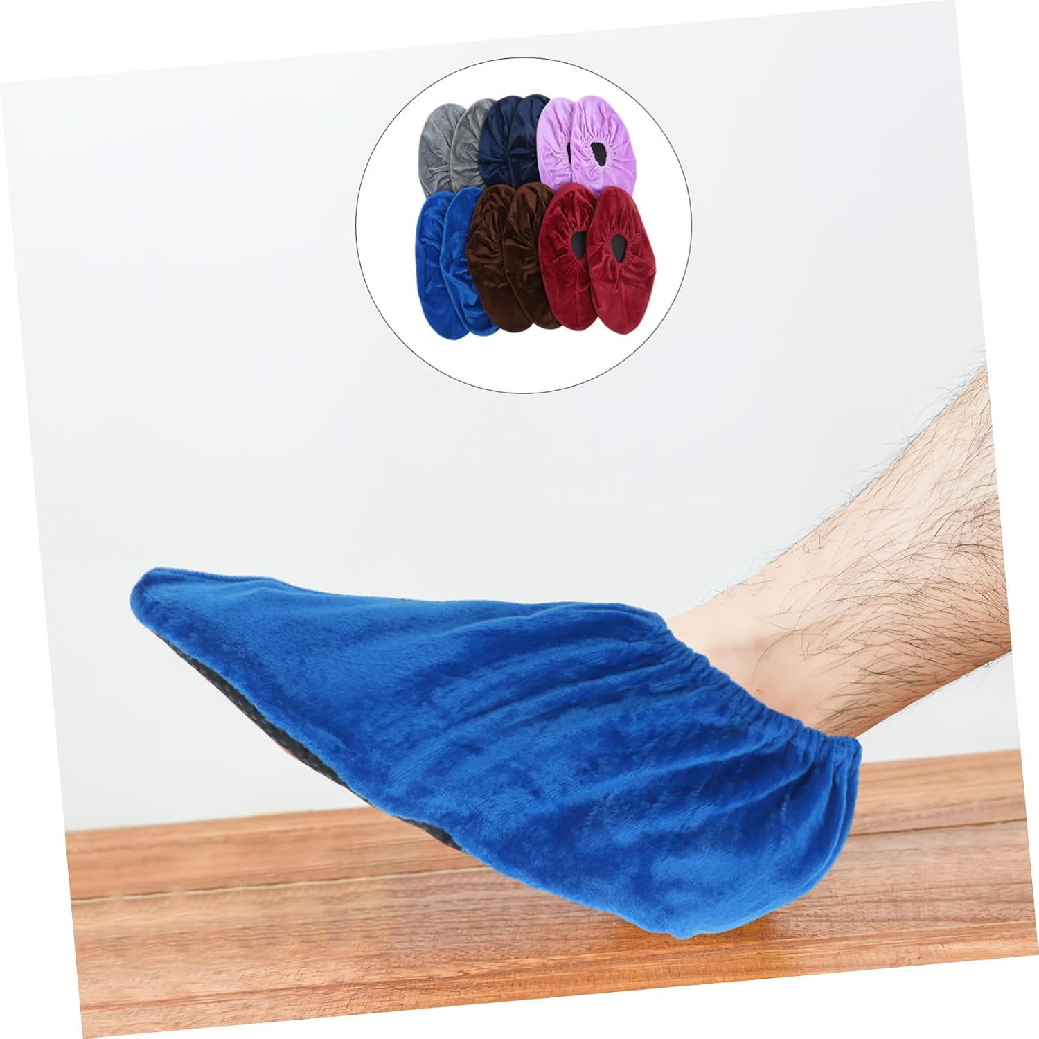 6pairs Lint Bowling Shoe Covers Reusable Non- Protectors for Indoor Washable Soft and Includes Options for Every Bowler