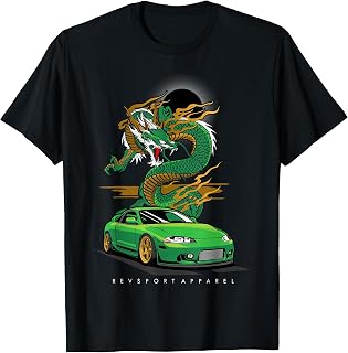 RevsportApparel Eclipse GSX Unisex-Adults Black Cotton T-Shirt