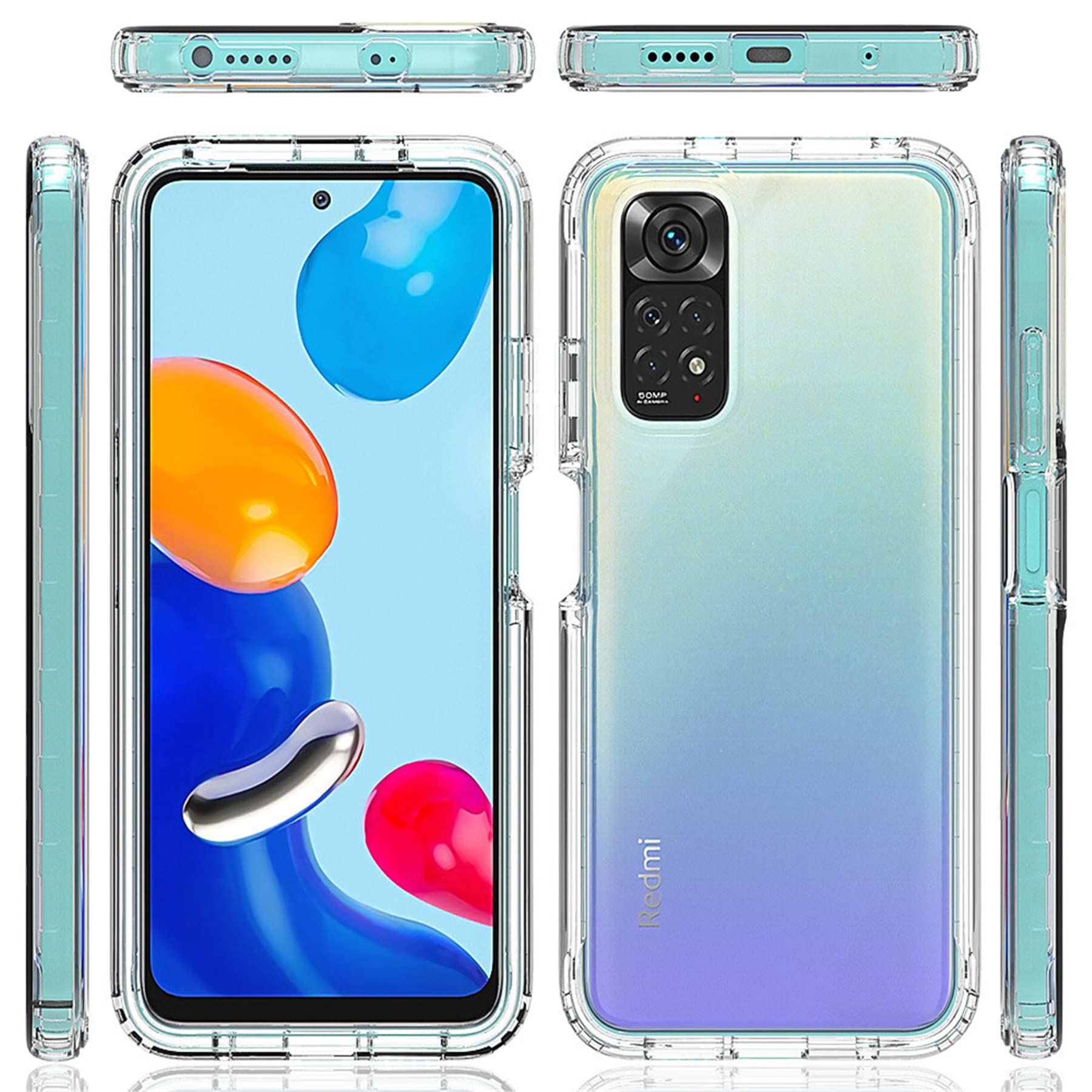 Tianyan Coque Xiaomi Redmi Note 11 Pro 5G,360 Degrés Tout Inclus 3 en 1