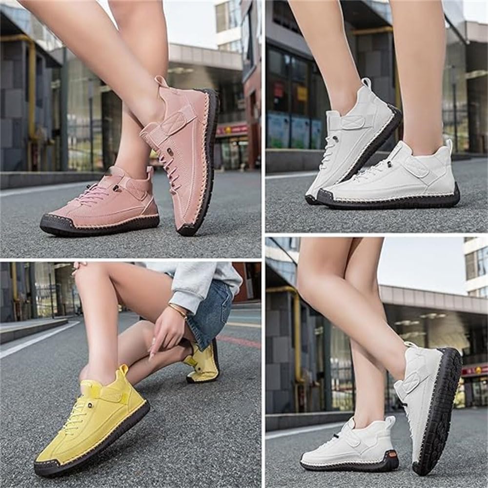 Women's Handmade Leather Orthopedic Comfy Shoes, Unisex Waterproof Orthopedic Adjustable Walking and Hiking Sneakers, Slip-On Soft Comfort Support Boots - Image 5