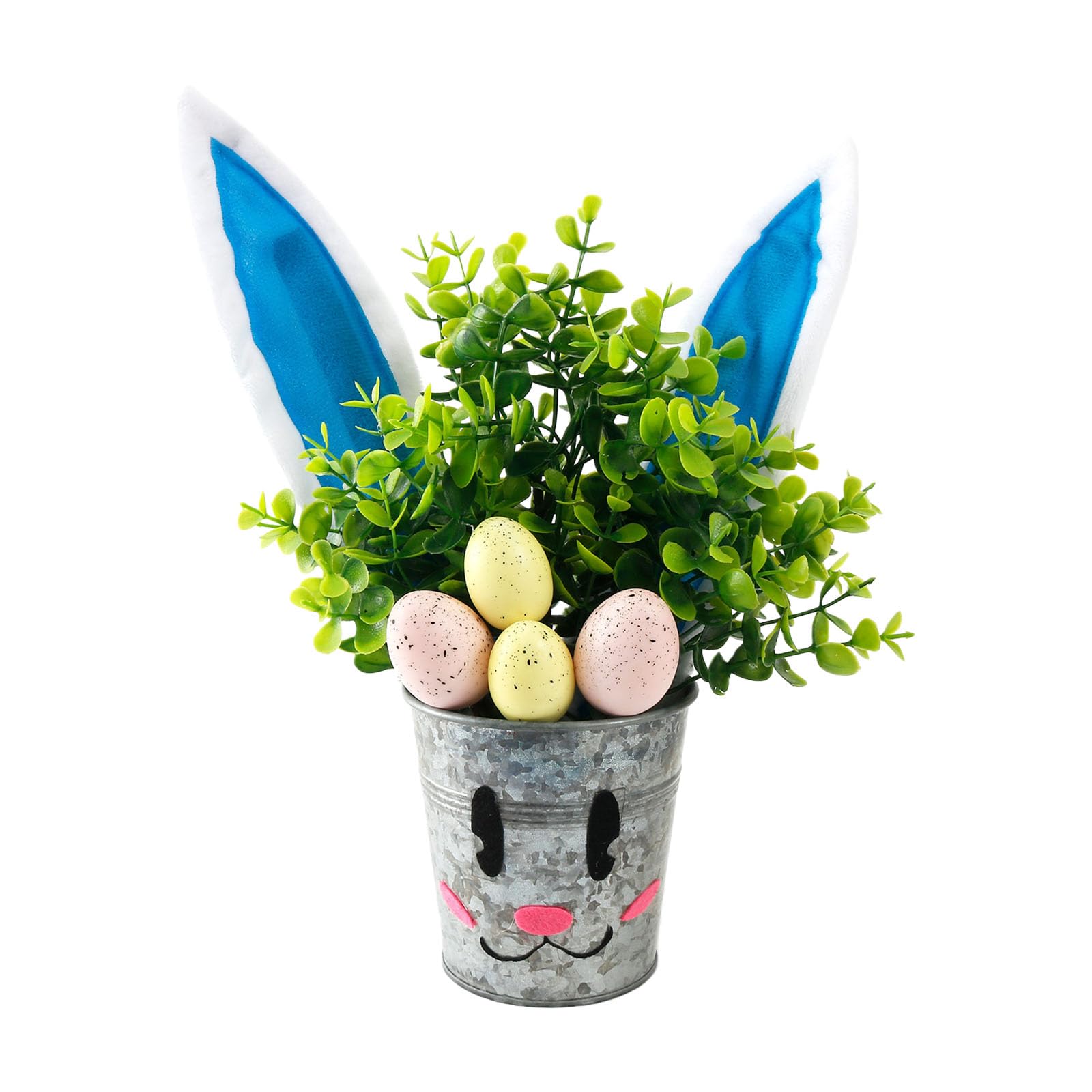 WLNEXT Easy Setups Foam Easter Eggs Artificial Plant Festival Decoration Eggs Desktop Ornament for Quick Holiday Desktop Display Artificial Plant