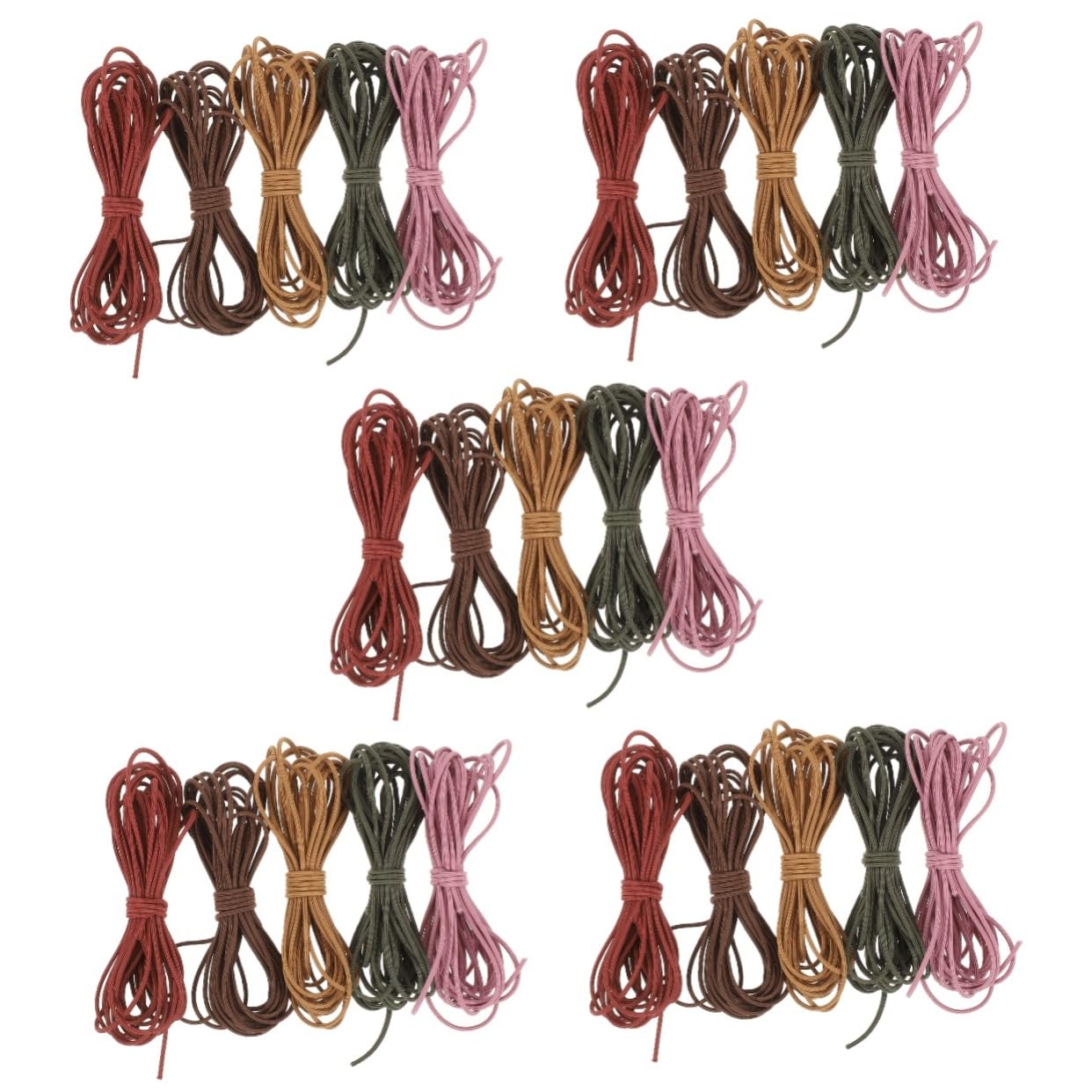ABOOFAN 25stücke Elastische Schnur Für Schmuckherstellung Armbänder Und Haargummis Hohe Elastizität Pro Farbe Vielseitig Einsetzbar Hautfreundlich Und Langlebig