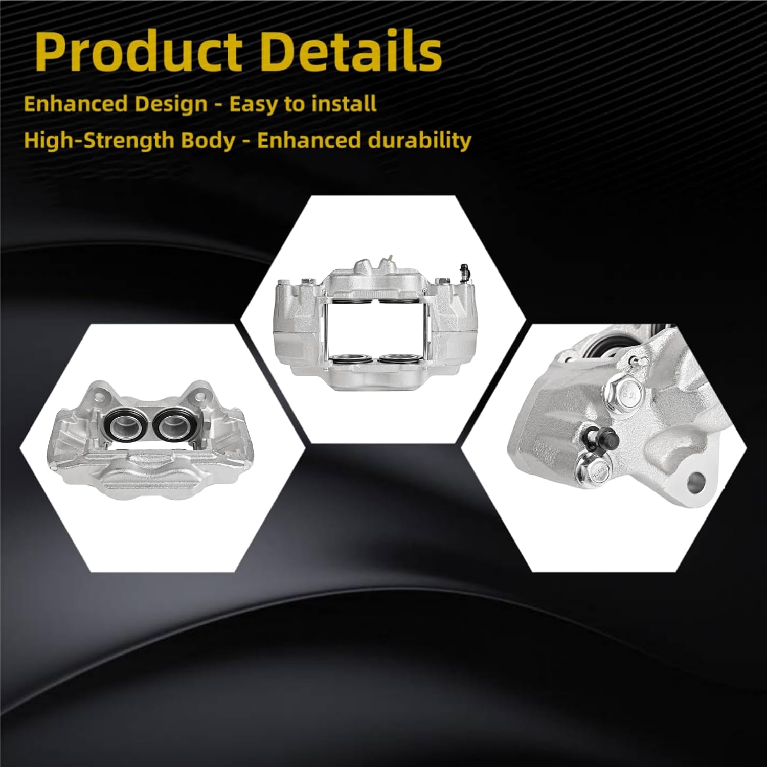 Front Brake Calipers Fit for Toyota Tacoma 2005-2023, 4Runner 2003-2009, Tundra 2000-2006, FJ Cruiser 2007-2014 19-2984