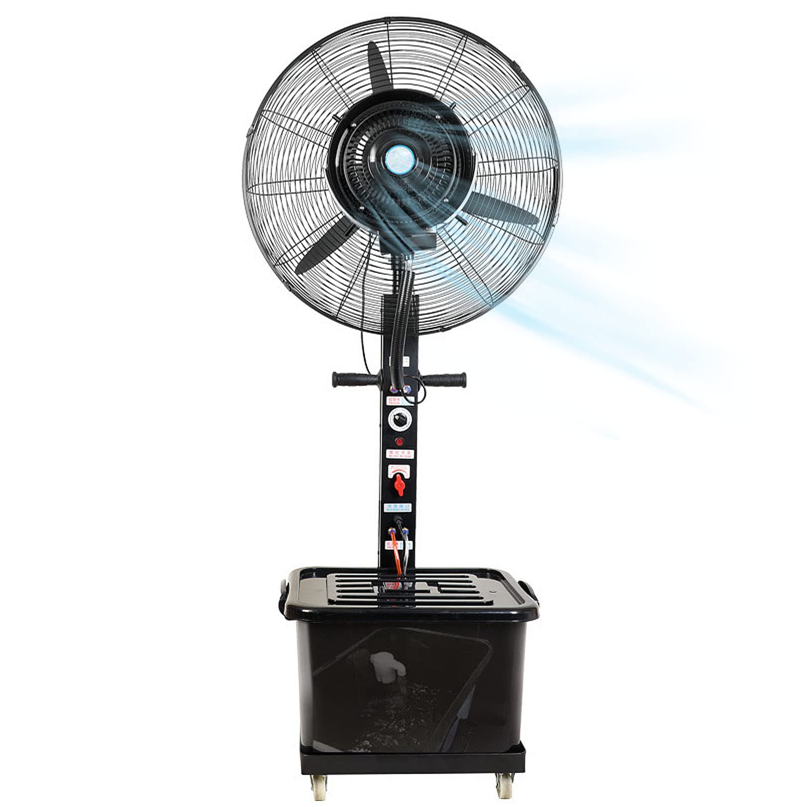 JKJZSALJ Oscillating Misting Fan Outdoor Fan Misters For Cool,Pedestal Fan With 3 Cooling Speeds-Patio,Outside Restaurant,Garage,Gym,