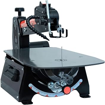 BUCKTOOL 457mm Scroll Saw, 18-Inch 120W Variable Speed Scrollsaw for Wood | Rotating Arm and Quick-Change System for 127 mm Pinned and 130-133 mm Pinless Blades for Crafts, Models and Woodworking