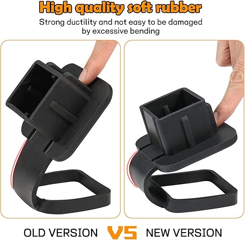 Miniatura 5 de 1 funda protectora para enchufe de parada cuadrada de automóvil, cubierta de remolque de etileno propileno de 2 pulgadas, cubierta de enganche de
