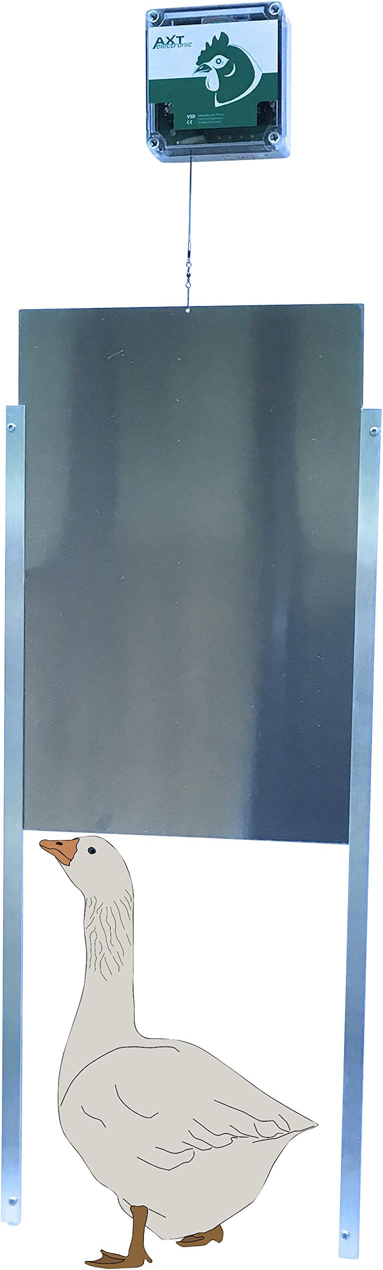 Automatic Goose Door Opener - Complete Chicken Duck Goose Coop Door Opener and Closer Kit - Largest Door 13" Wide by 20" Tall