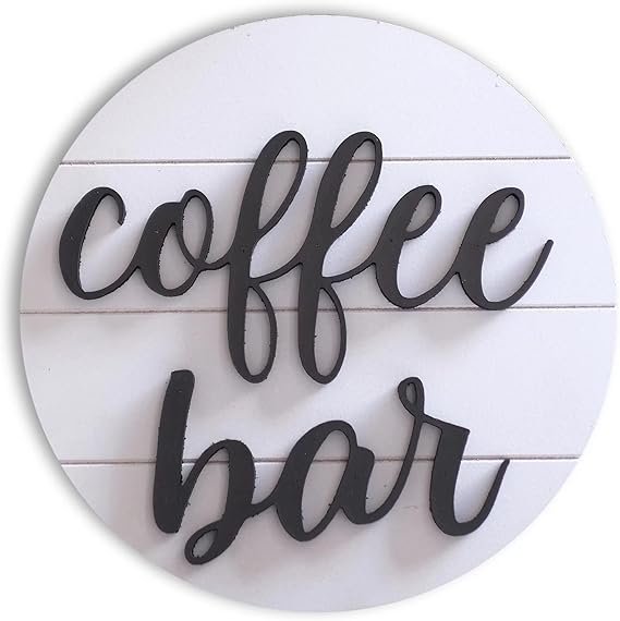 Lavender Inspired 3D Coffee Cutout Word - Coffee Bar Decor- Modern Farmhouse Coffee Bar Sign 2