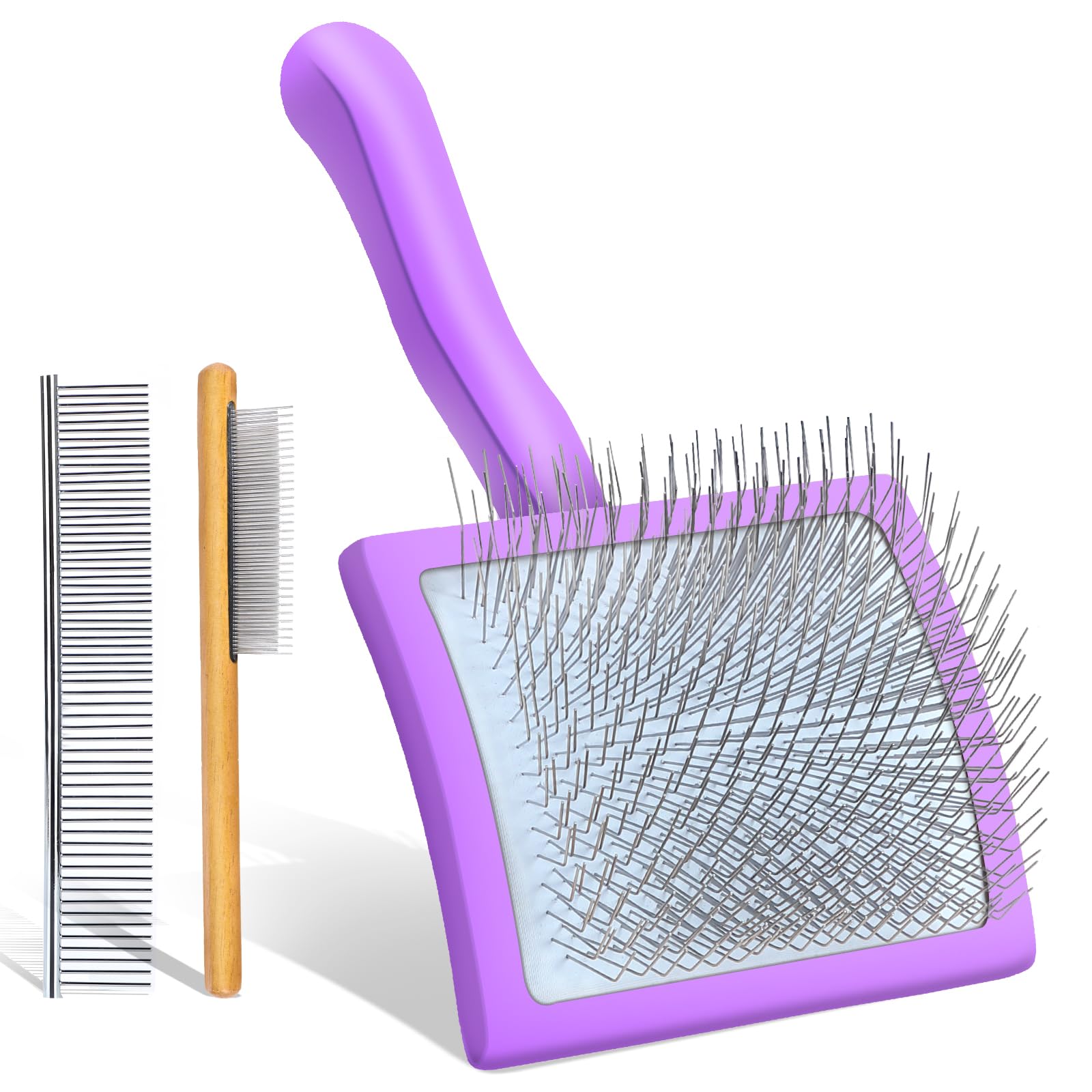 COZYGIFT Dog Slicker Brush for Dogs Long Hair Doodle Brush