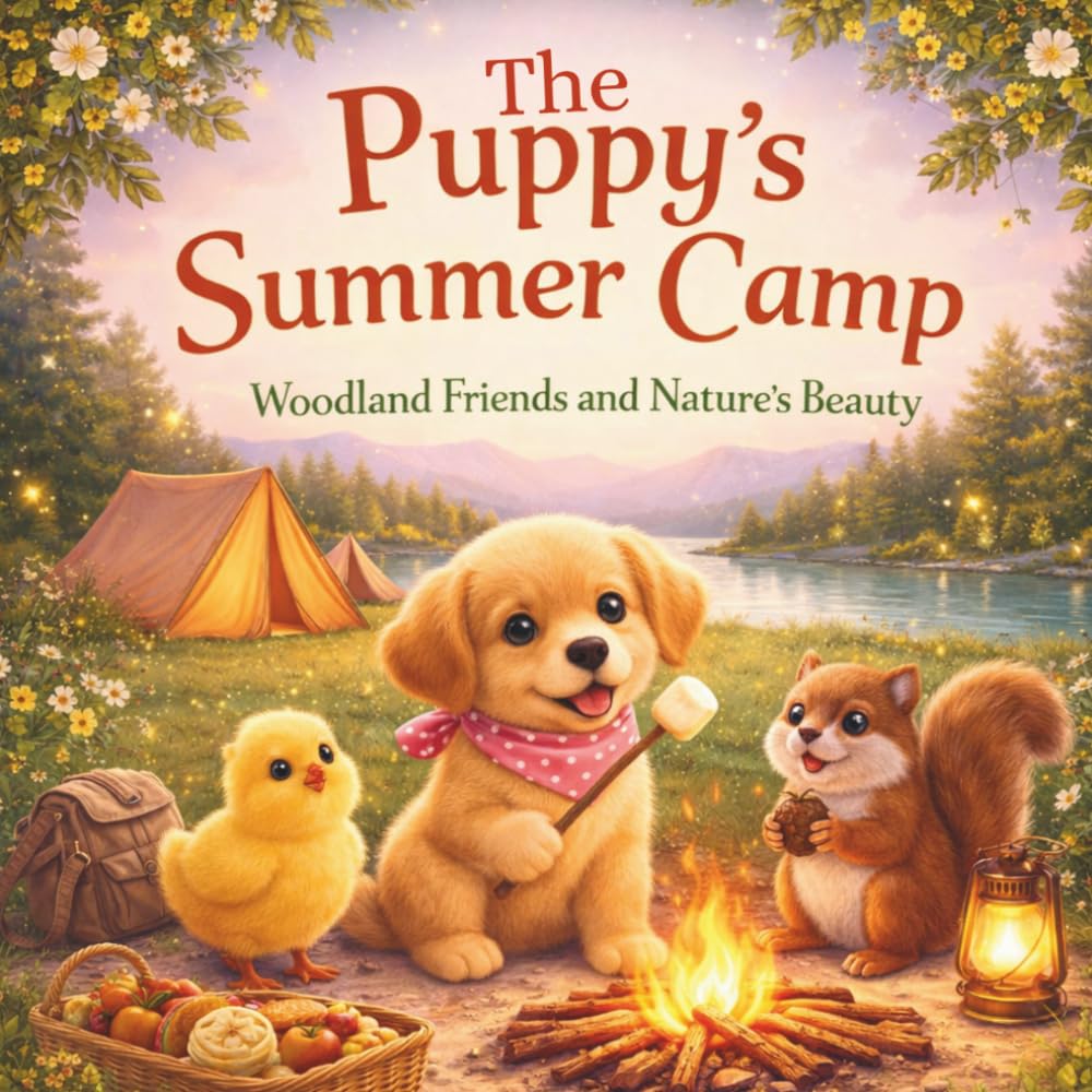 The Puppy’s Summer Camp: Woodland Friends and Nature’s Beauty