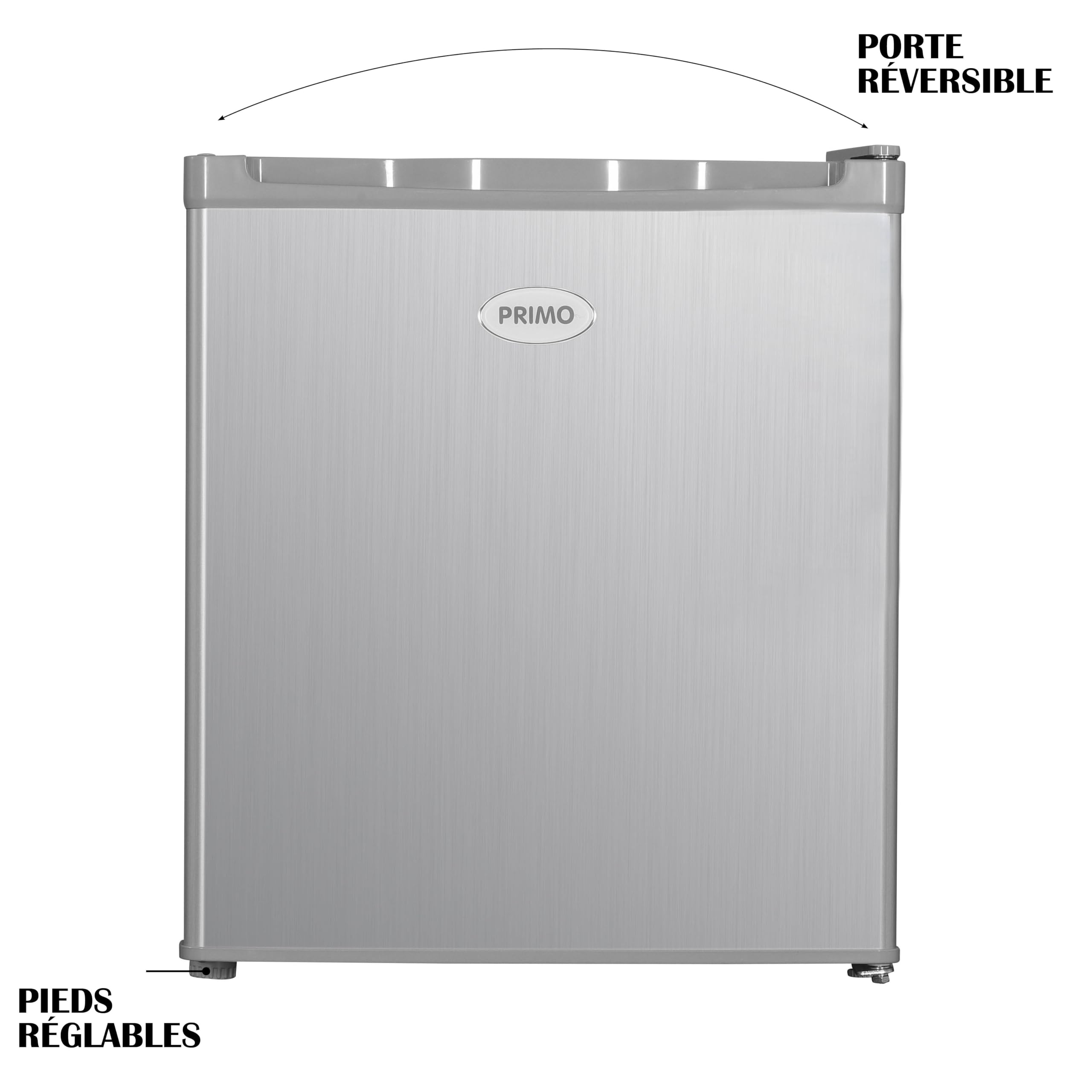 PRIMO PR147DV Mini congélateur - Petit congélateur - Indépendant - 33L - D - Argenté