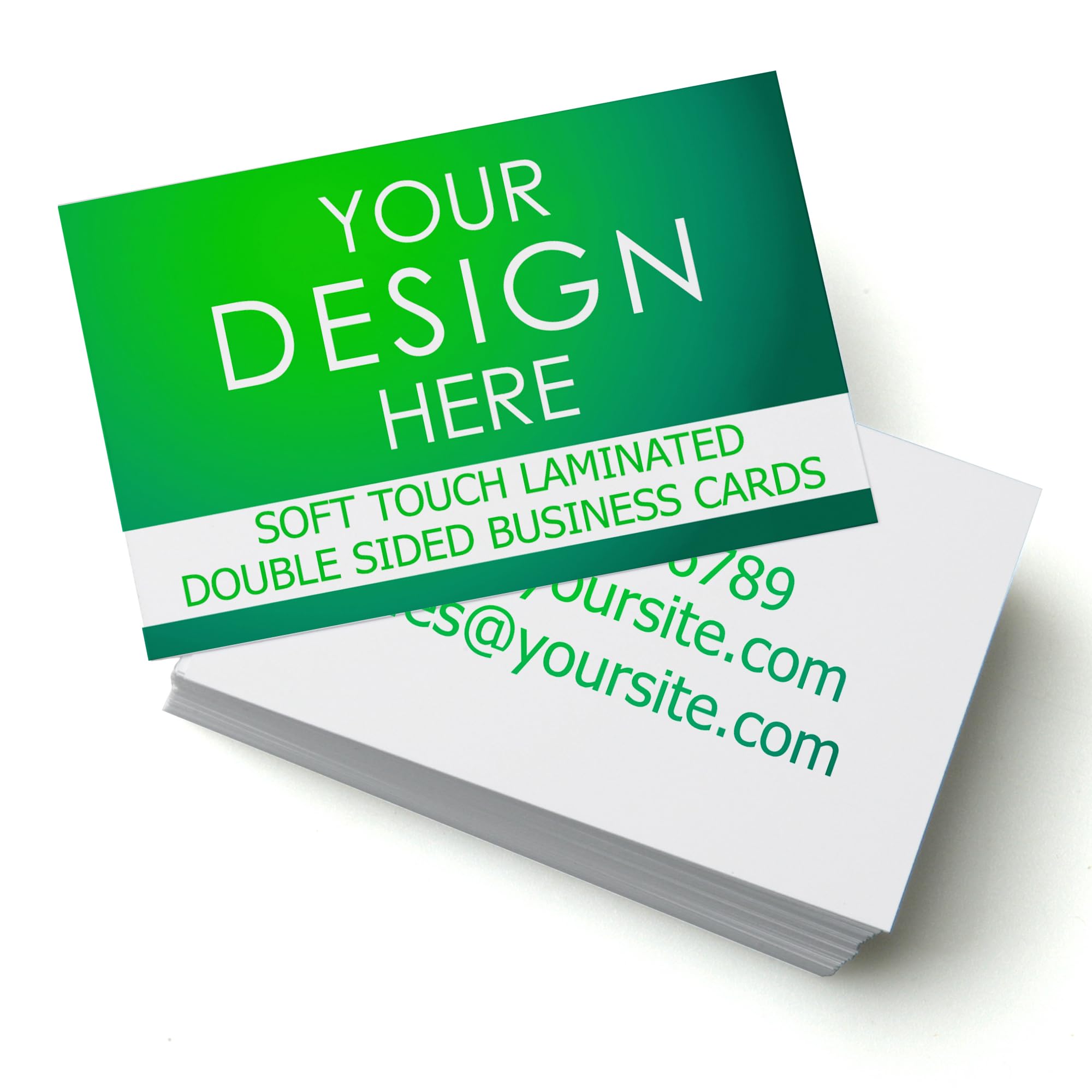 Personalised Business Cards - Double Sided, Professional Digital Printing, Custom Cards (400gsm Soft Touch Laminated, 40)