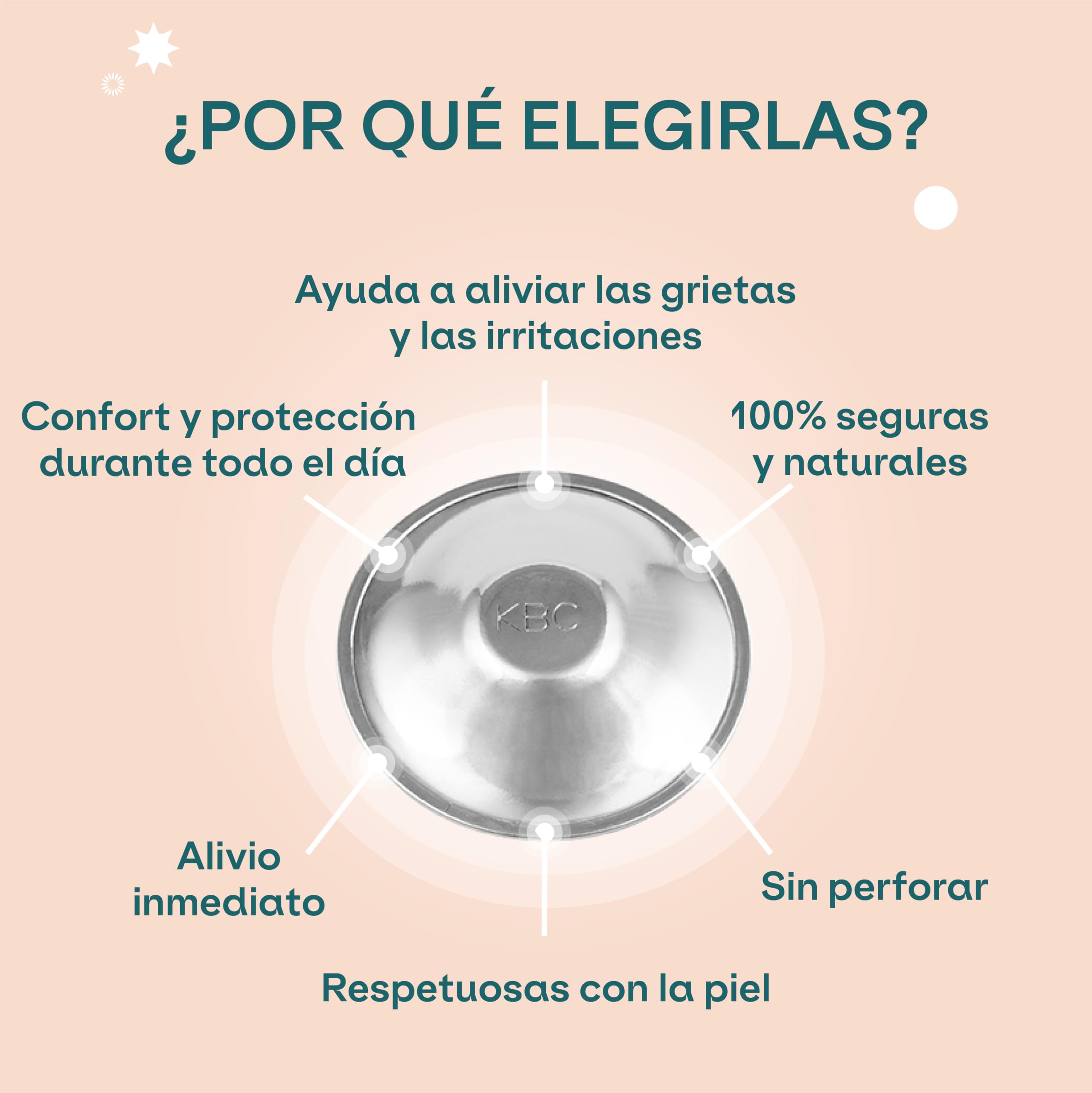 Tapones para pezones Koala Babycare 100% de Plata, sin níquel para la prevención y el tratamiento de grietas en los senos durante la lactancia | Clase 1 dispositivo médico Koala Silver Cup