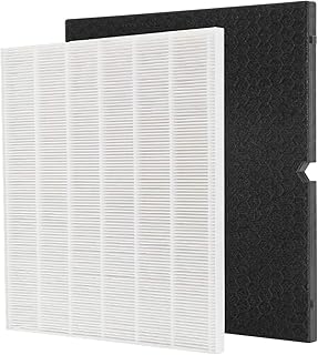 116130 Replacement Filter H Replacement Compatible with Winix 5500-2 Air Purifier and Models AM80, HEPA Filters + Activated Carbon Filter Combo Pack
