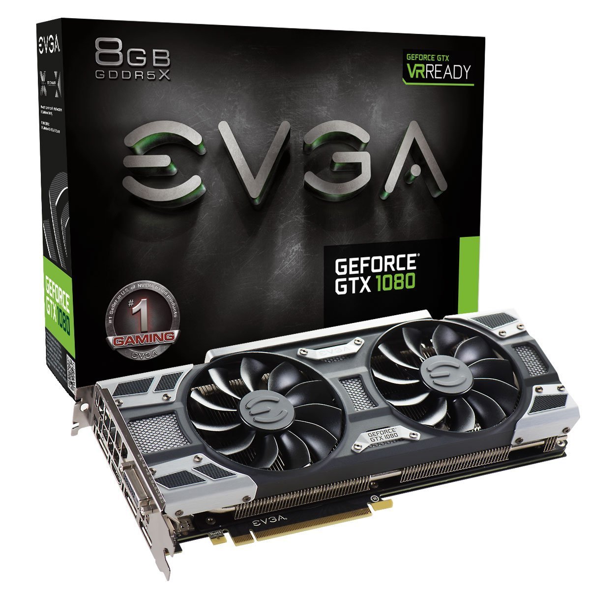 EVGA Placa gráfica GeForce GTX 1080 8GB ACX 3.0 GDDR5X 08G-P4-6181