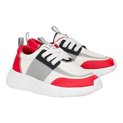 Hey Dude Kids Sirocco Play Colorblock (Little Kid/Big Kid) Boys Shoes White/Red