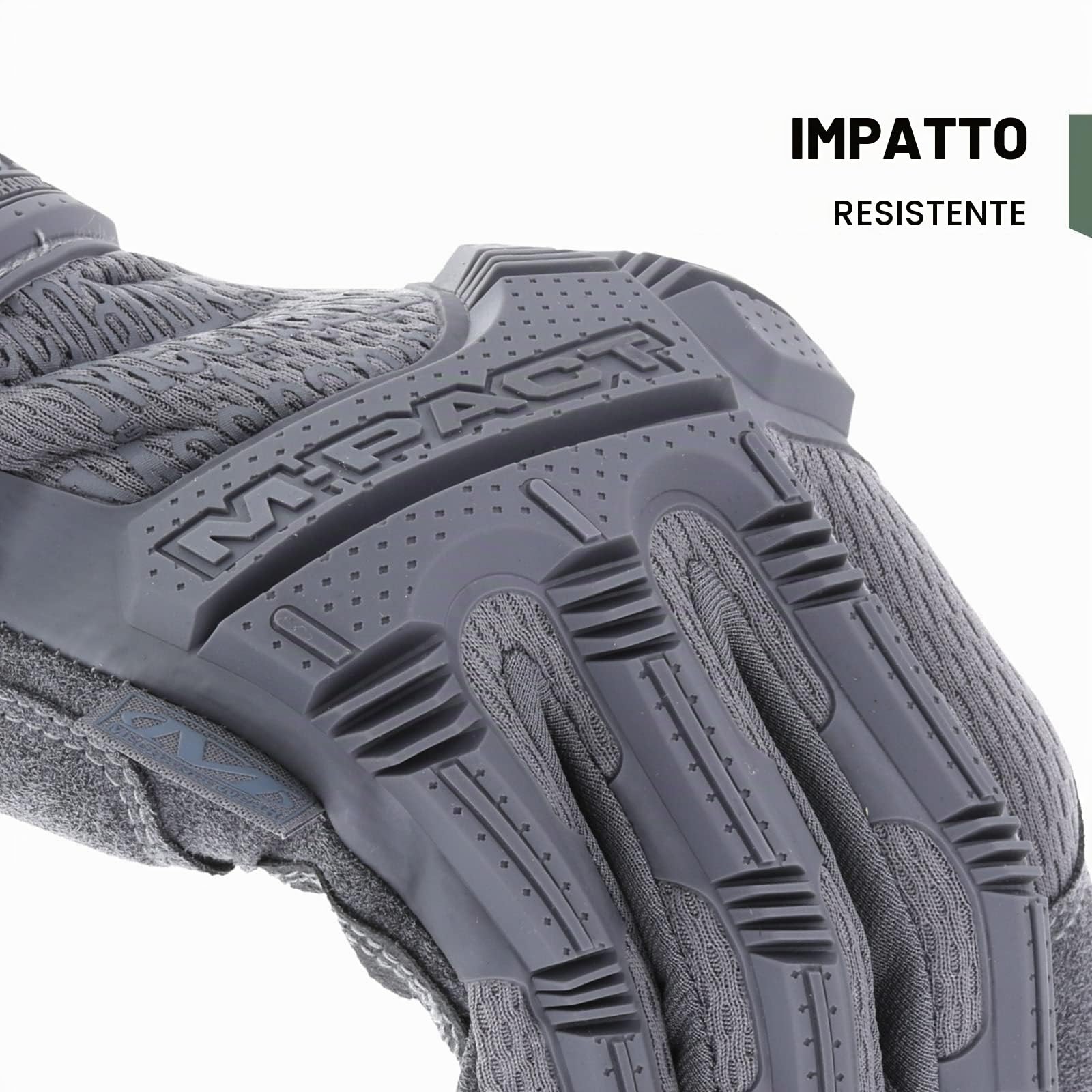 Mechanix Wear - M-Pact Guanti, Wolf Grey, Small
