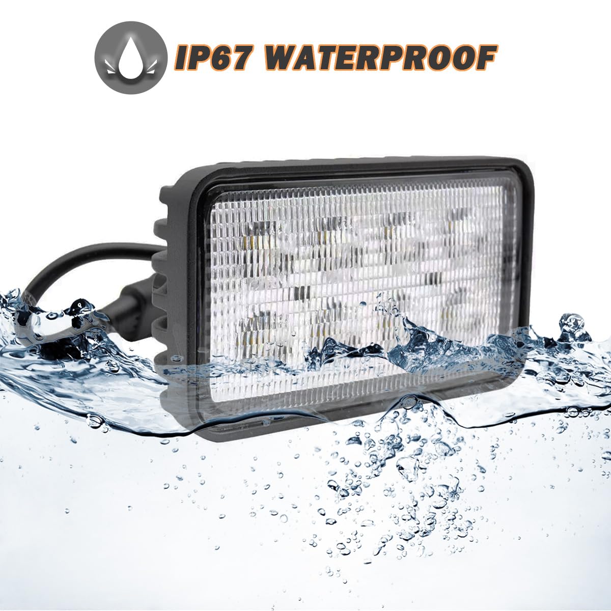 4x HQRP Fari Lampadine LED Per John Deere 355-5500 - Foto 4