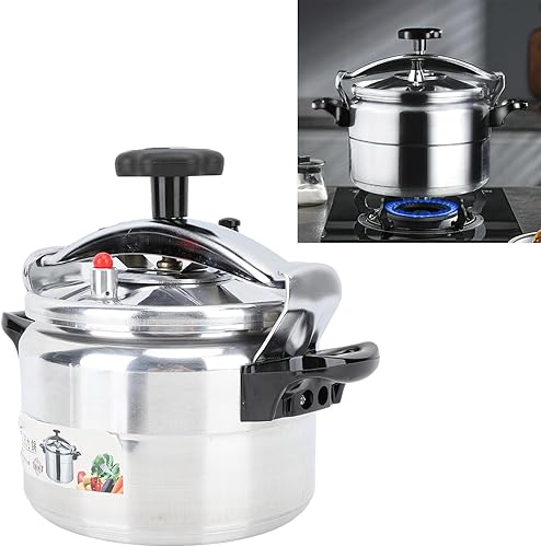 Miniatura 2 de Haofy Olla a presión de gran capacidad, aleación de aluminio duradera, cocción rápida, revestimiento antiadherente, diseño de seguridad, espesado,