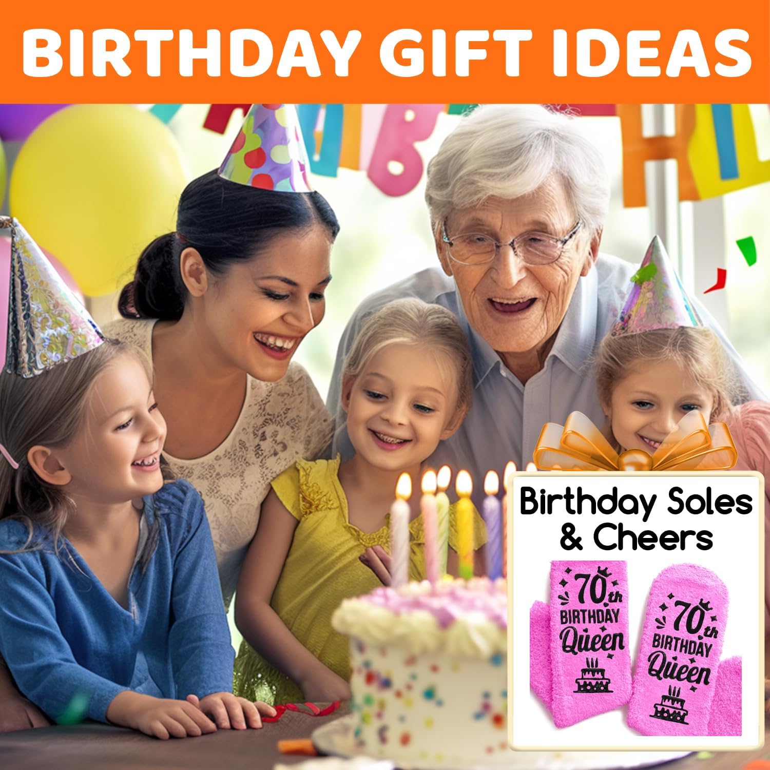 HAPPYPOP Birthday Gift Ideas - Socks for 30 40 60 70 Years Old Women Female - Image 2