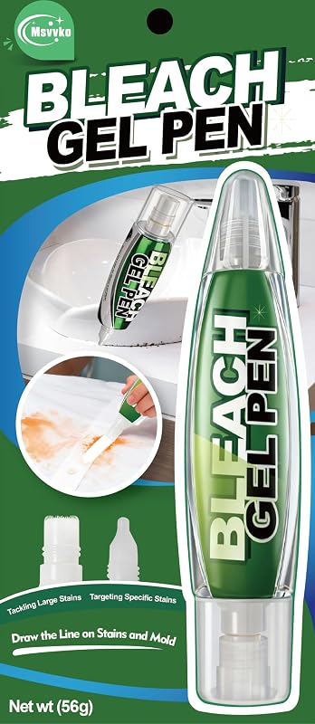 Bleach Pen for Clothes Stain Remover Bleach Gel Pen Targeting Specific Stains Bathroom Cleaner, Shower