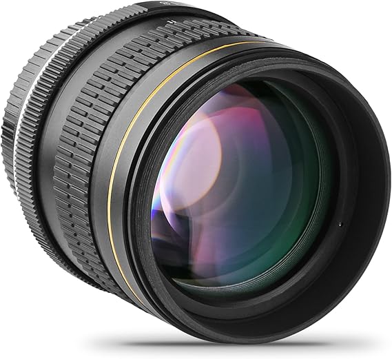 Opteka 85mm f/1.8 Manual Focus Aspherical Medium Telephoto Lens for Canon EOS 80D
