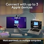 Logitech MX Anywhere 3S for Mac, Compact Wireless Bluetooth Mouse, 8K DPI Any-Surface Tracking, Quiet Clicks, USB C, Wireless Mouse for MacBook Pro, MacBook Air, iMac, iPad - Space Grey
