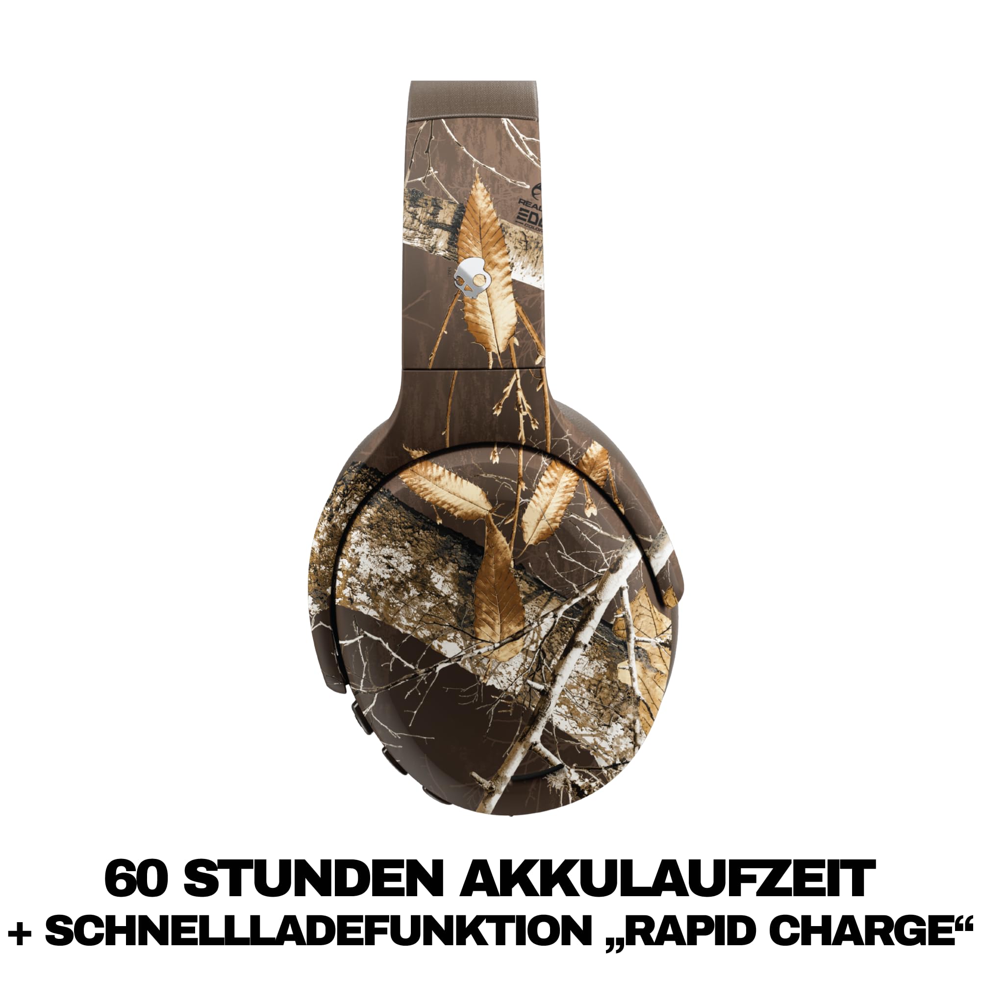 Skullcandy Crusher ANC 2 Wireless Over-Ear-Kopfhörer - Realtree Edge Braun – Ansicht 3