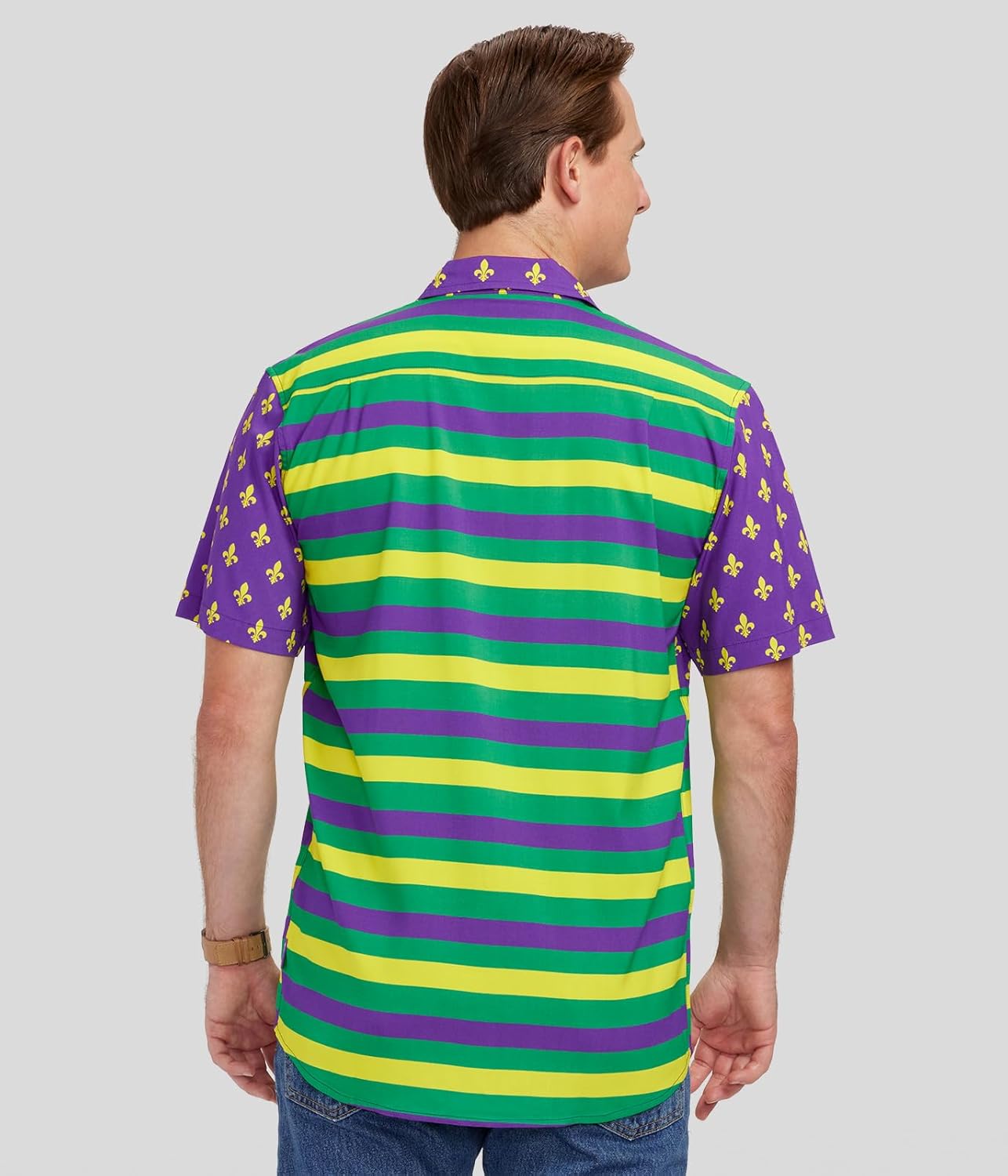 Tipsy Elves Button Down Shirts for Men - Valentine’s Day, Mardi Gras and St Patrick’s Day Men’s Button Ups - Image 3