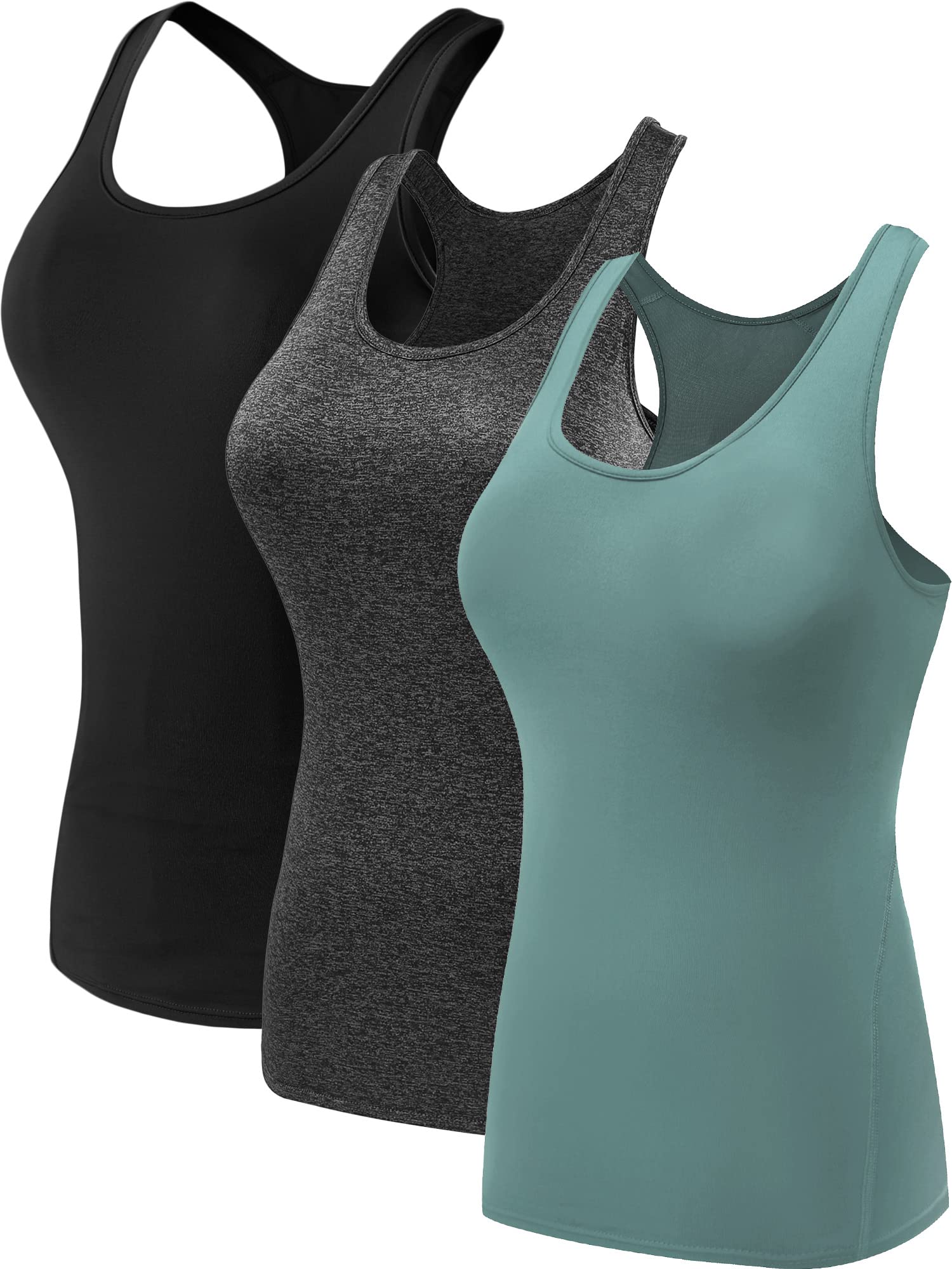 NELEUS 3 Pack Compression Tank Top