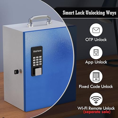 Miniatura 4 de WeHere 36 ranuras para teléfono celular con bloqueo inteligente, caja de almacenamiento portátil para teléfono para aula, escuela, teléfono de