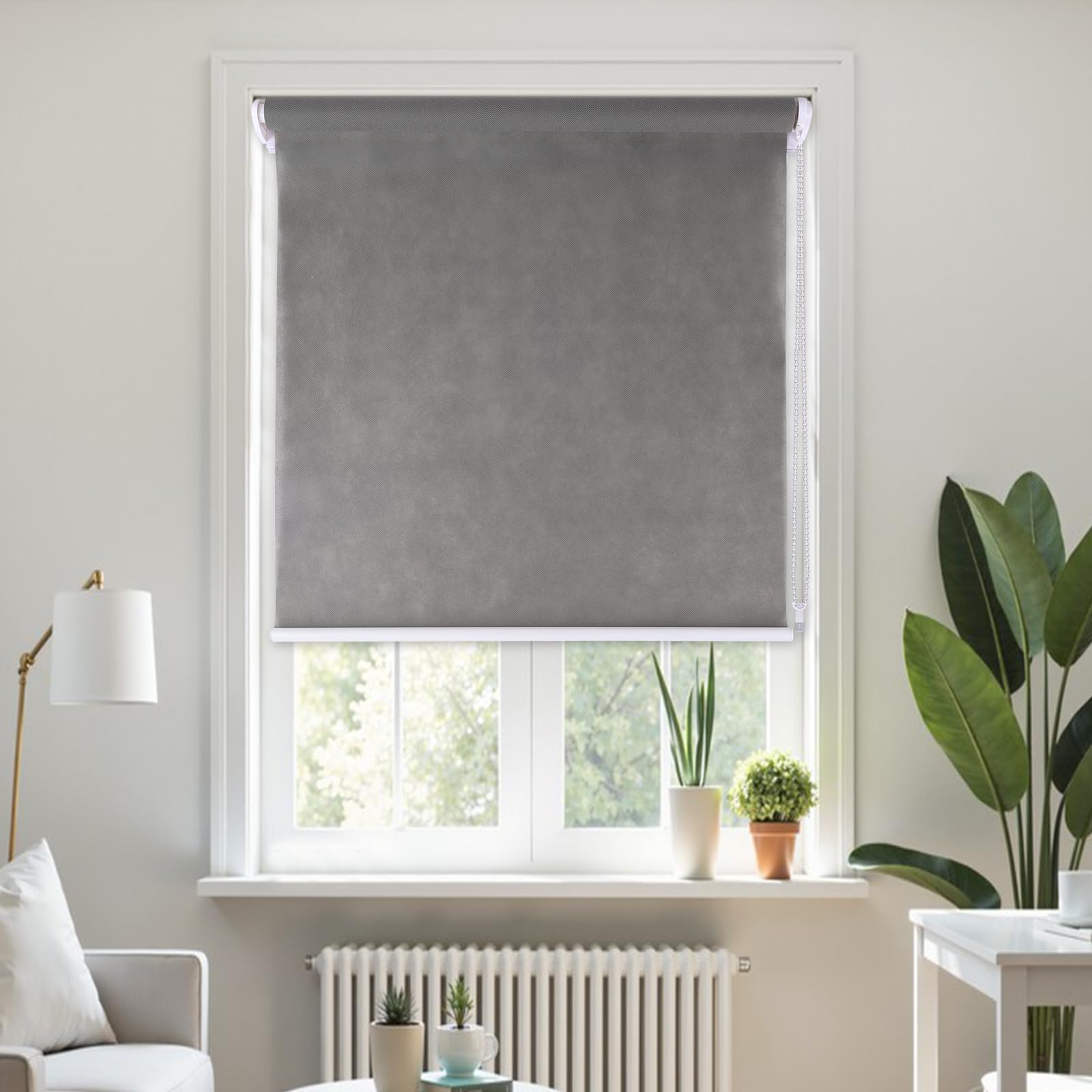 No Drill Roller Blinds Stick On Easy Fit Temporary Blind for Windows Doors