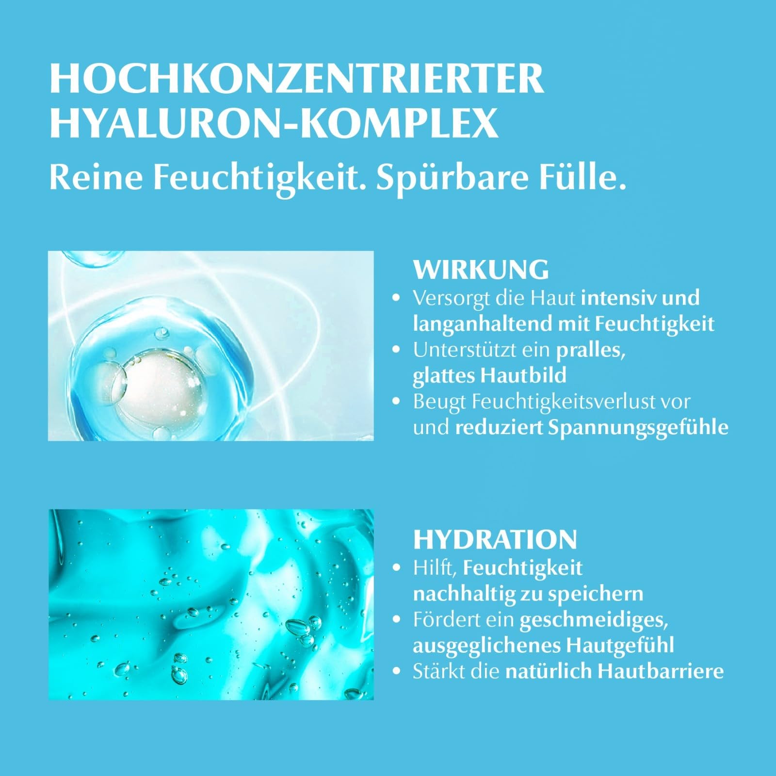 Hyaluronsäure Gesichtspflege Set 5-teilig - Anti-Falten Hautpflege mit Serum, Tagescreme, Nachtcreme, Reinigungsgel, Toner + SPF 50 Sonnenschutz - Anti-Aging, Hautpflege Hyaluronic Acid Geschenkset