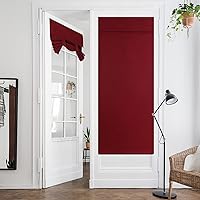 Vista 112 de HOMEIDEAS Cortinas opacas de aula para puerta delantera, cubierta de ventana de puerta de aula, persianas de privacidad con aislamiento térmico