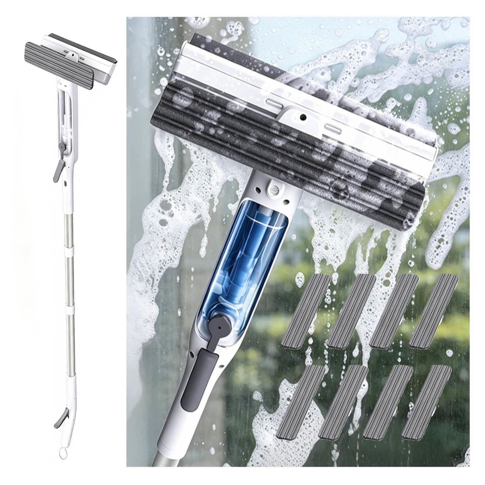 Limpiacristales con Pulverizador de Ventanas con Depósito de Agua Residual Limpiacristales en Spray de Doble Cara Adecuado para Múltiples Escenarios