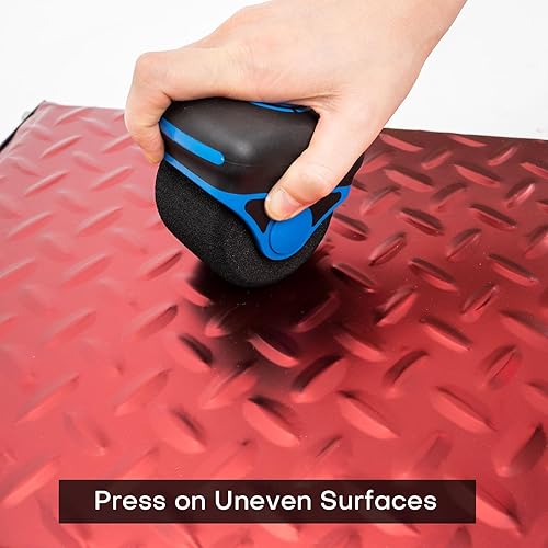 Miniatura 4 de NEWISHTOOL Herramienta aplicadora de vinilo con costuras de esponja, paquete de 2 rodillos de pintura de espuma suave, herramientas de rodadura