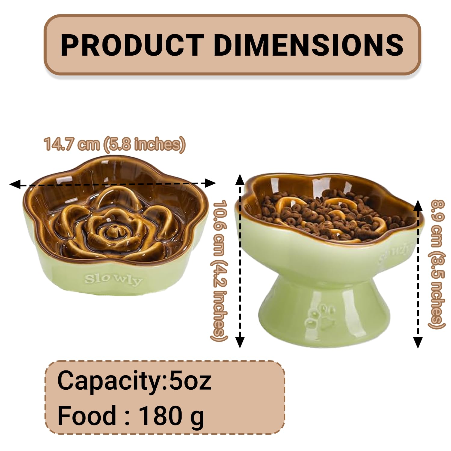 ZHUIYIWIN Anti-Slinging Bowl for Dogs Anti Sling Bowl, Dog Bowl - Image 3